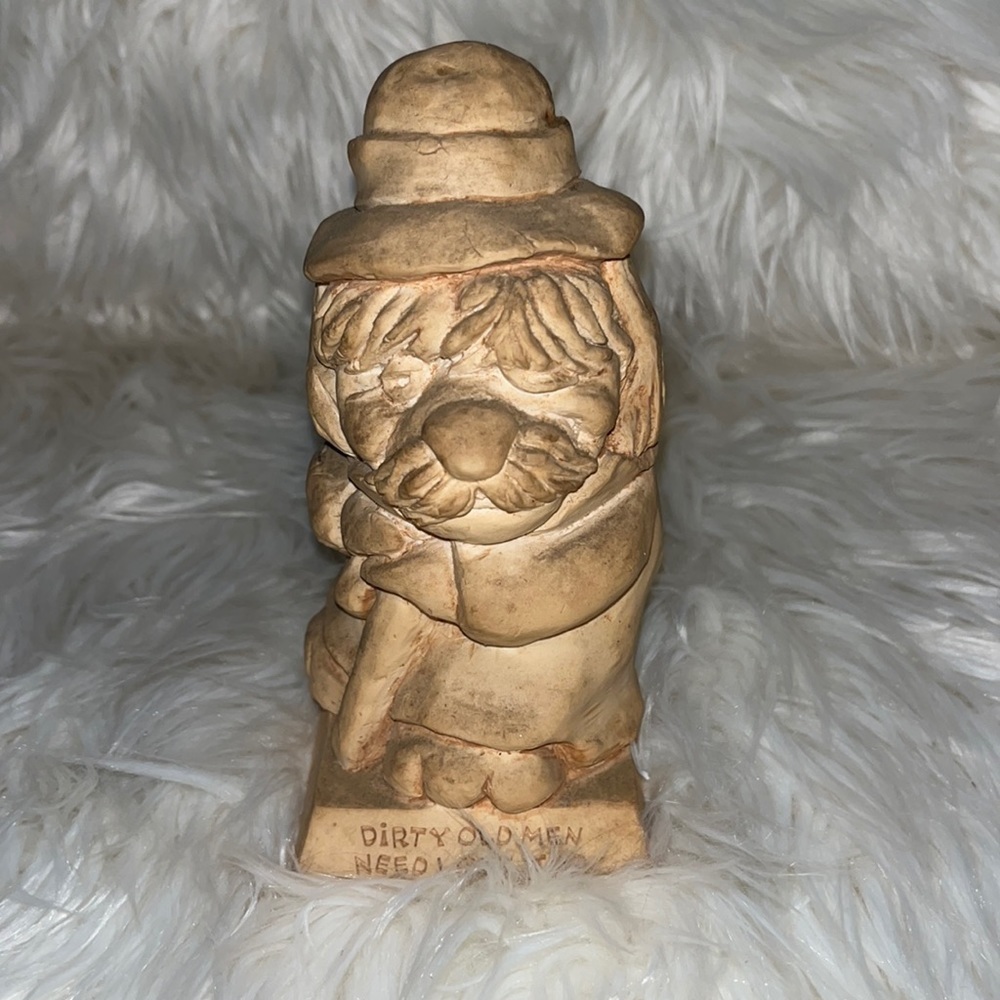 Vintage American Greetings 1970’s Wise Guys Statue - Dirty old men need …